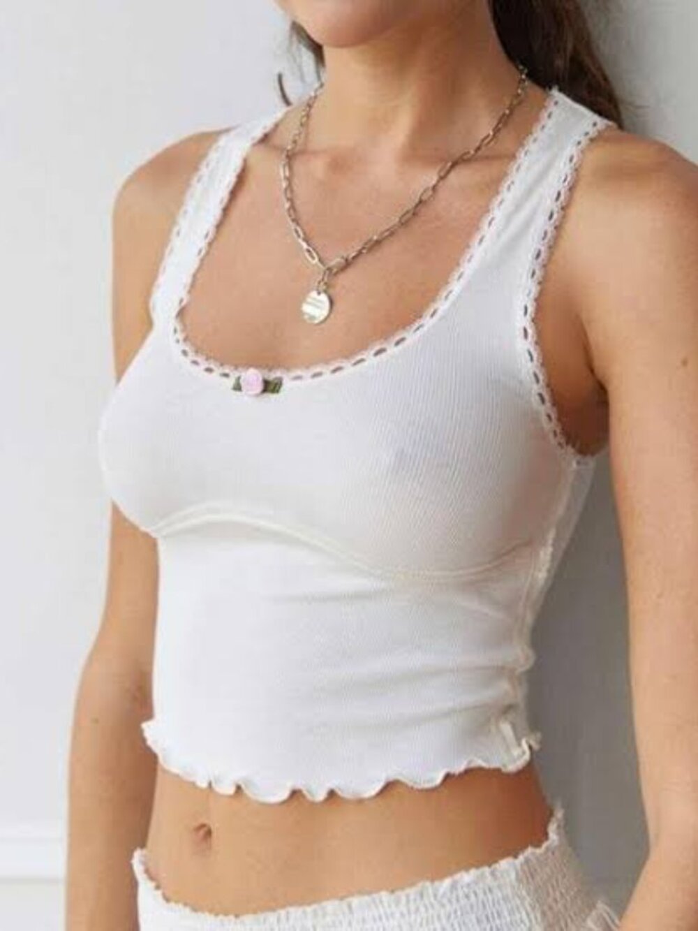 White urban outfitters crop top